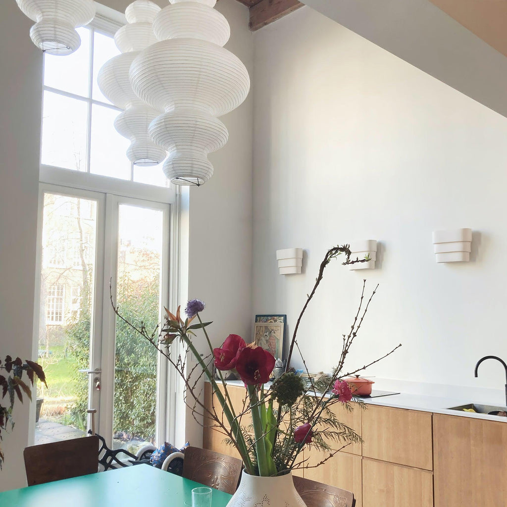 Akari Juni Rice Paper Plug-In Pendant Light