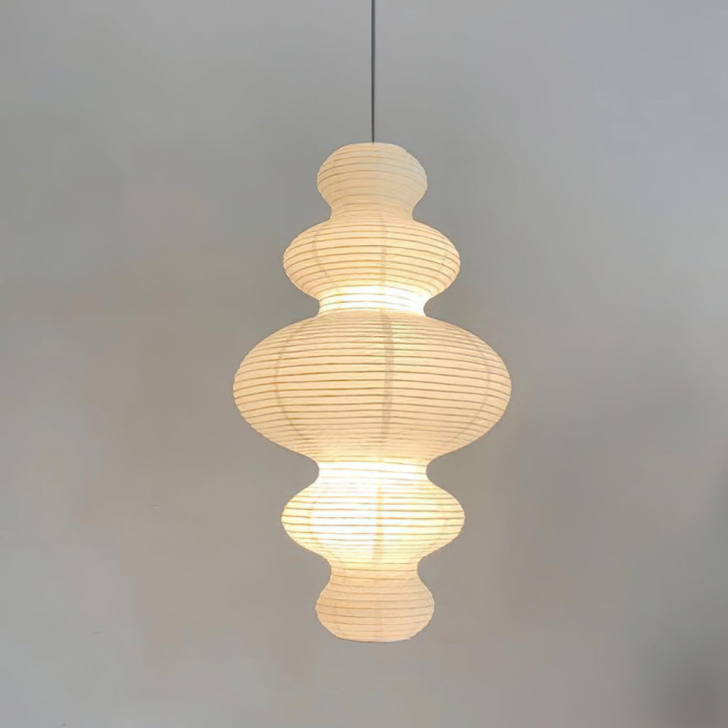 Akari Juni Rice Paper Plug-In Pendant Light