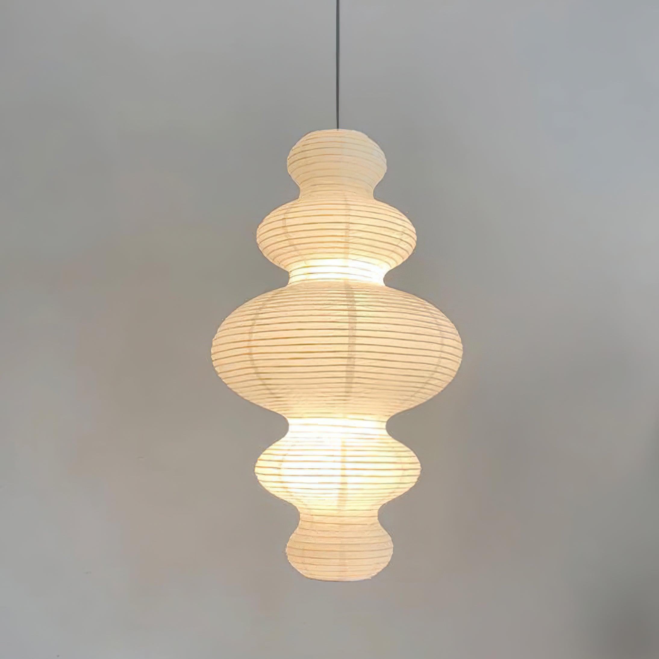 Akari Juni Rice Paper Plug-In Pendant Light