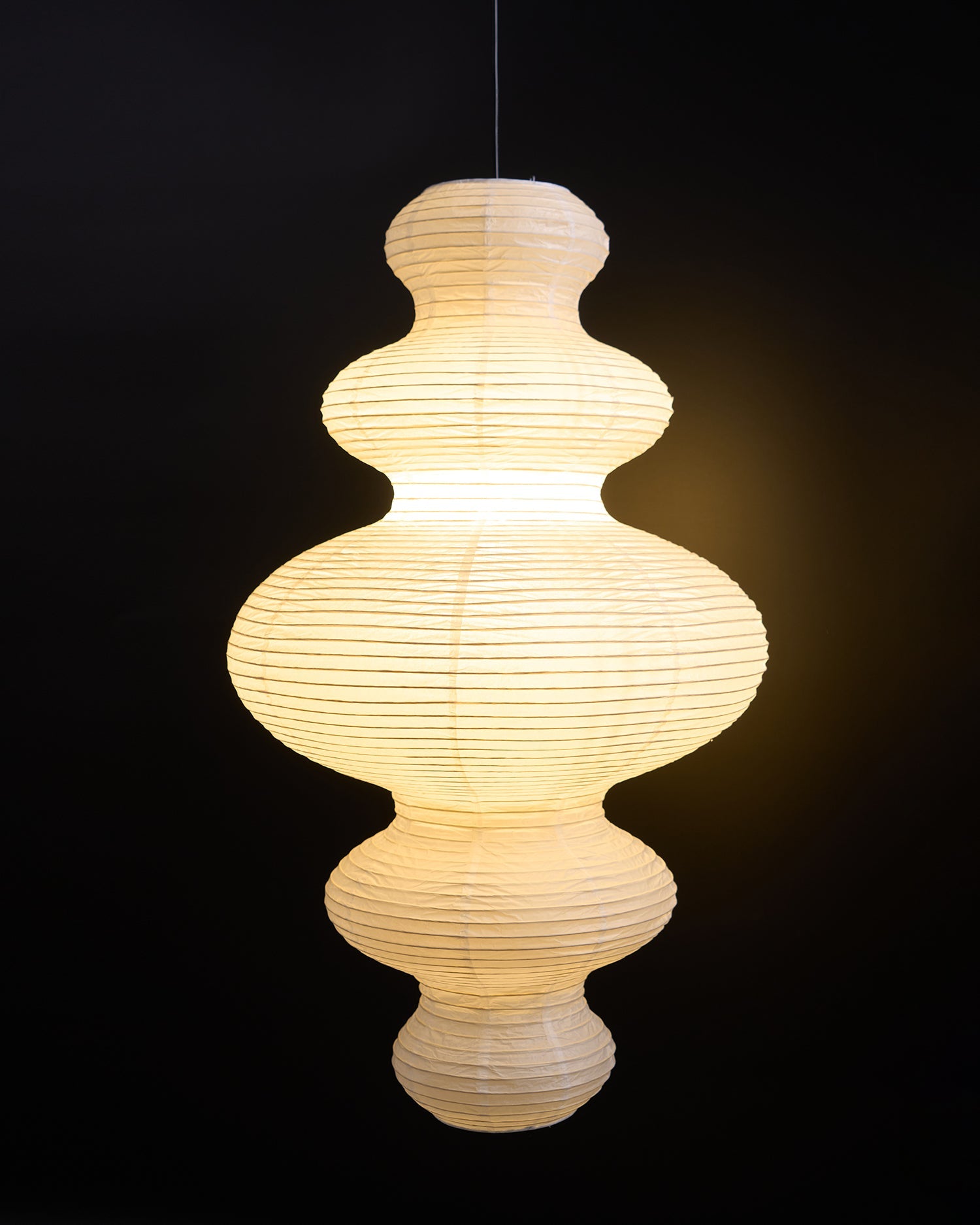 Akari Juni Rice Paper Plug-In Pendant Light