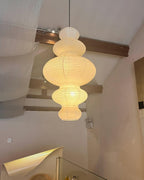 Akari Juni Rice Paper Plug-In Pendant Light