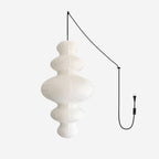 Akari Juni Rice Paper Plug-In Pendant Light