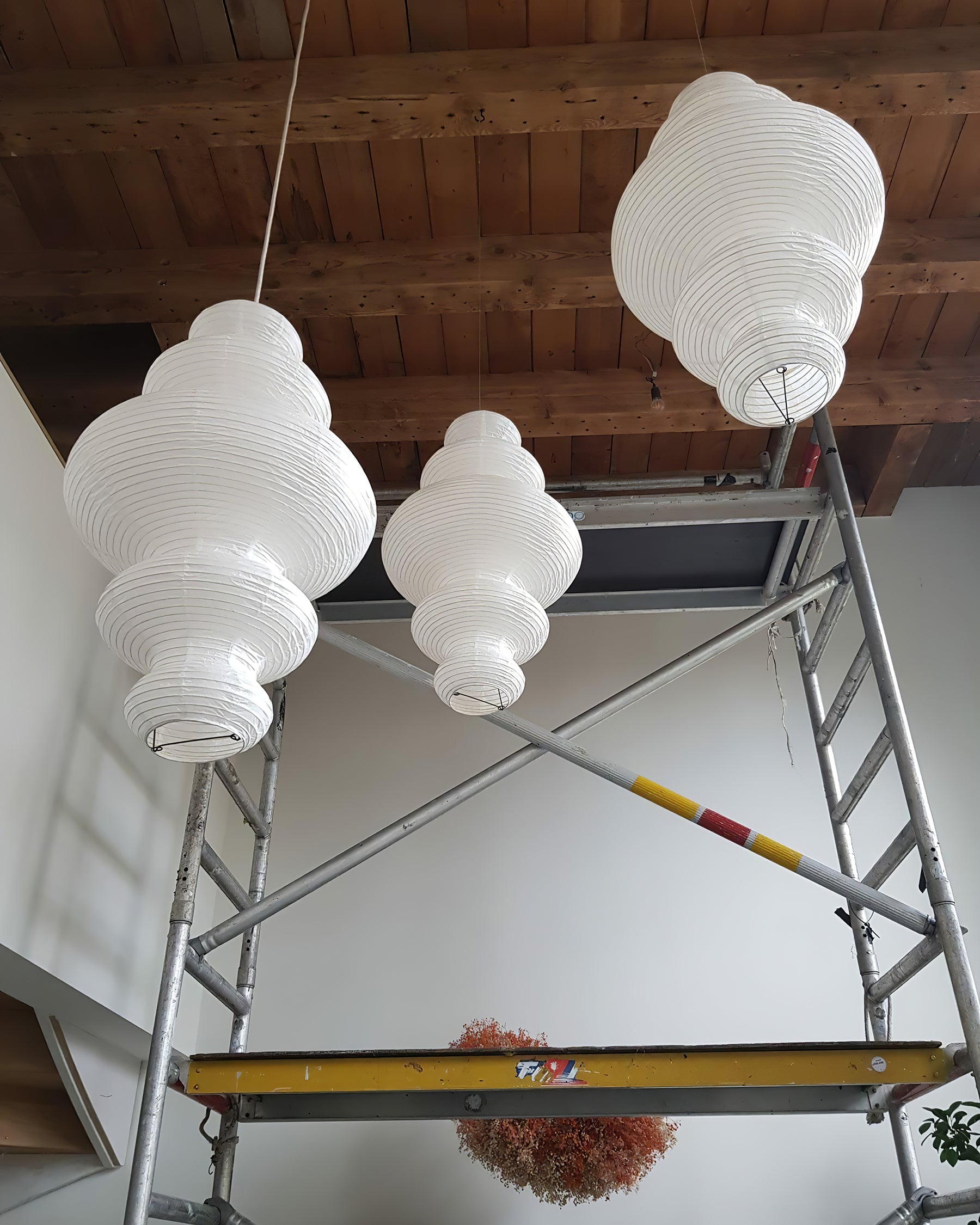 Akari Juni Rice Paper Plug-In Pendant Light