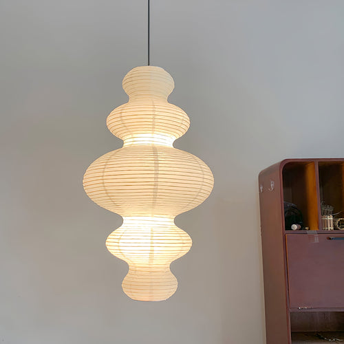 Akari Juni Rice Paper Plug-In Pendant Light