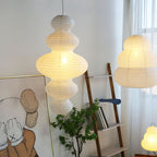 Akari Juni Rice Paper Plug-In Pendant Light
