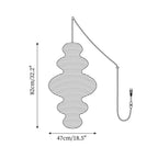 Akari Juni Rice Paper Plug-In Pendant Light