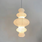 Akari Juni Rice Paper Plug-In Pendant Light