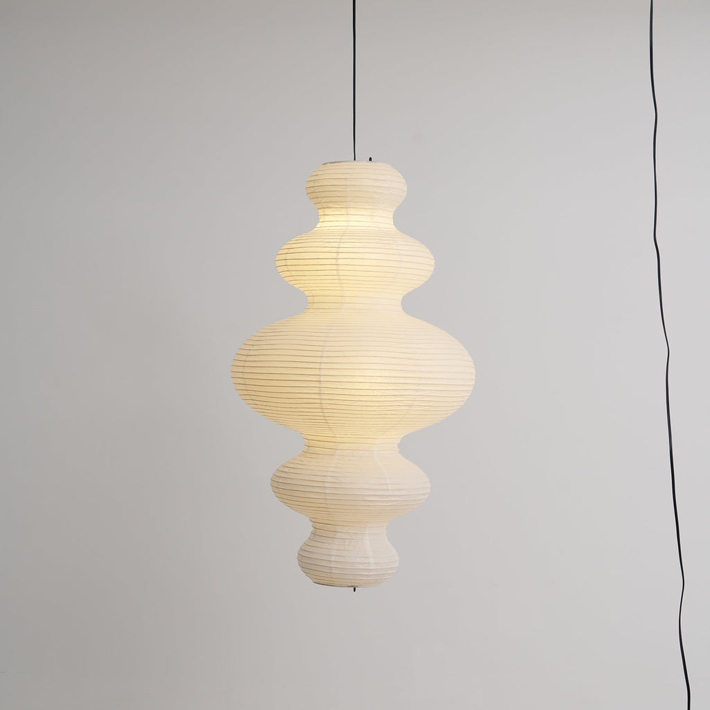 Akari Juni Rice Paper Plug-In Pendant Light