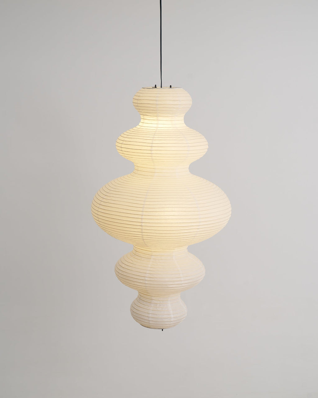 Akari Juni Rice Paper Plug-In Pendant Light