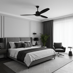 Elegant Woodgrain Modern Ceiling Fan Light