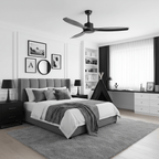 Elegant Woodgrain Modern Ceiling Fan Light