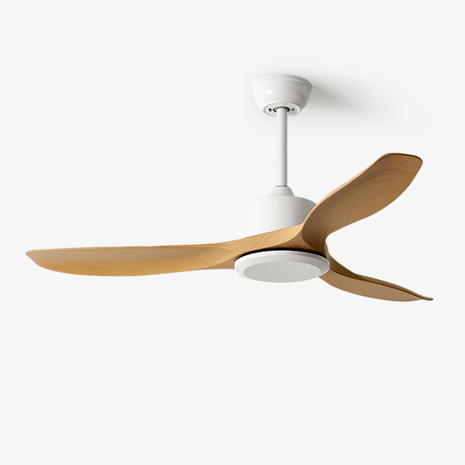 Elegant Woodgrain Modern Ceiling Fan Light