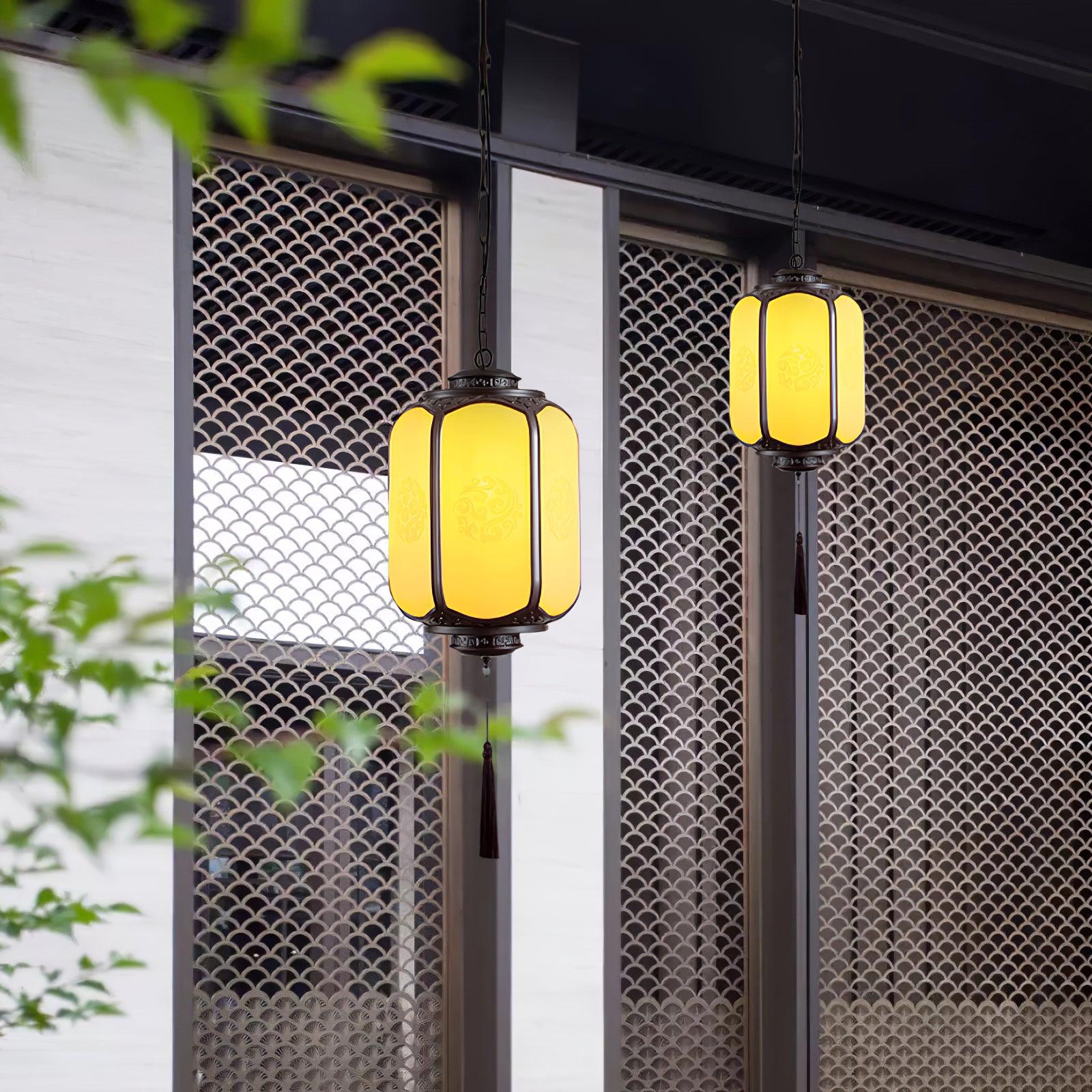Nocturne Sepia Lantern Pendant