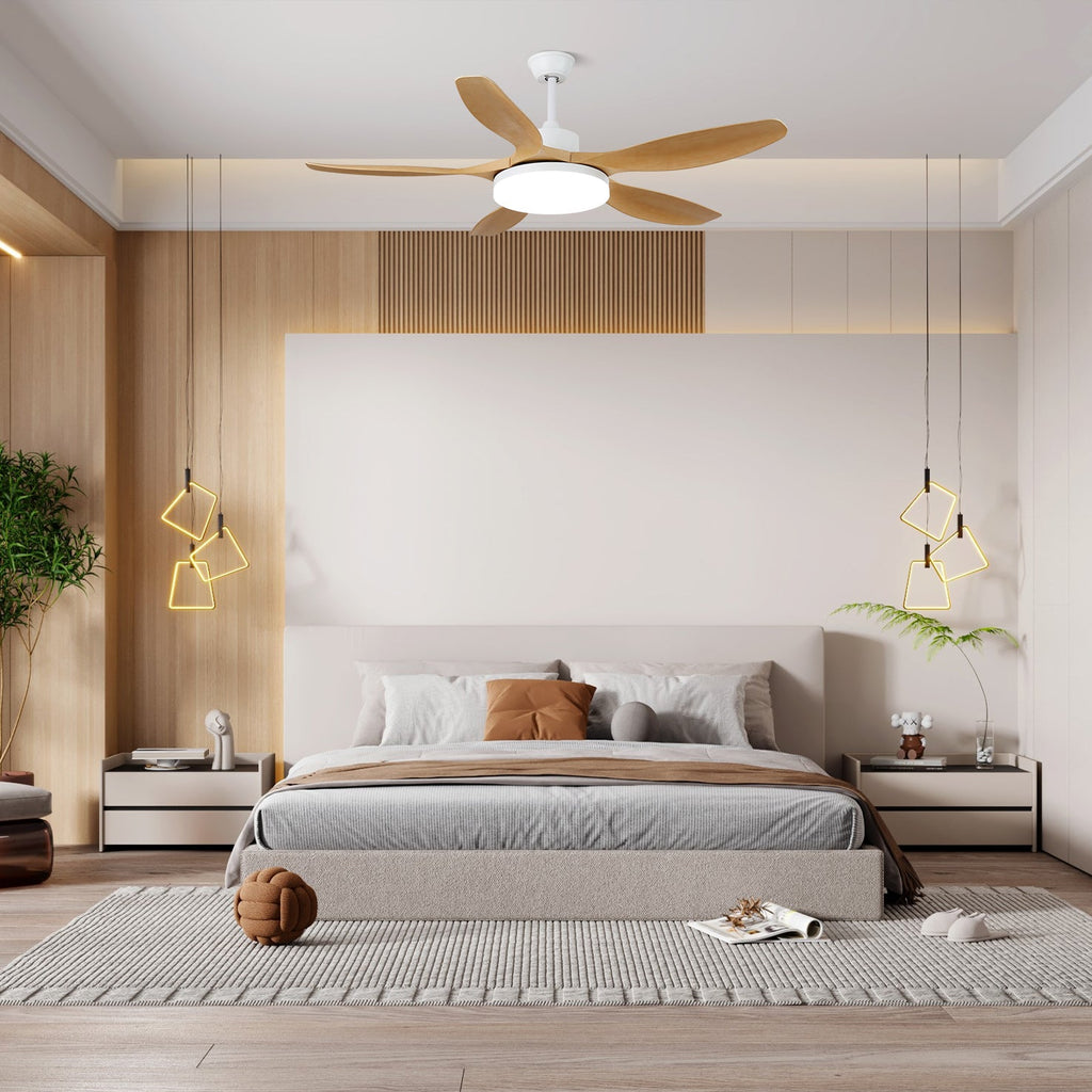 Sophisticated Keltis Wood Blade Fan Light