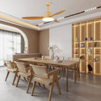 Sophisticated Keltis Wood Blade Fan Light