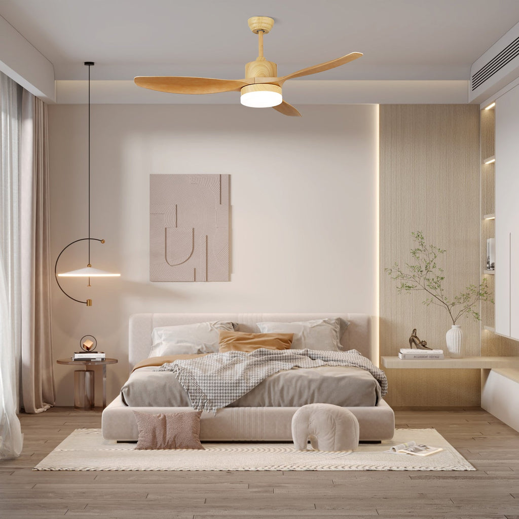 Sophisticated Keltis Wood Blade Fan Light