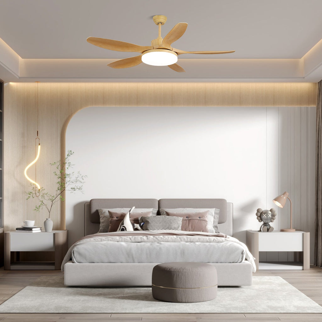Sophisticated Keltis Wood Blade Fan Light