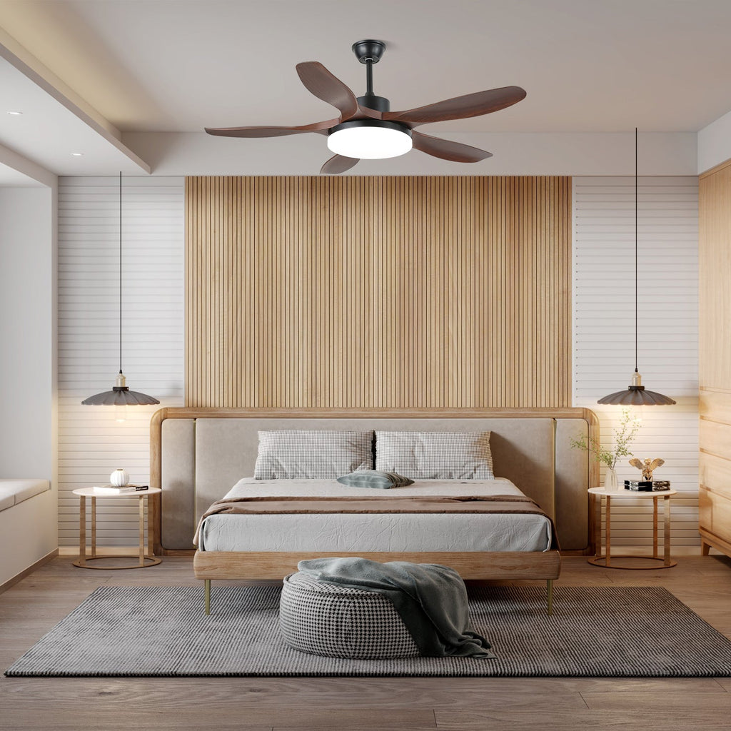 Sophisticated Keltis Wood Blade Fan Light