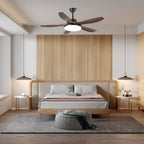 Sophisticated Keltis Wood Blade Fan Light