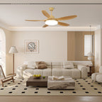 Sophisticated Keltis Wood Blade Fan Light