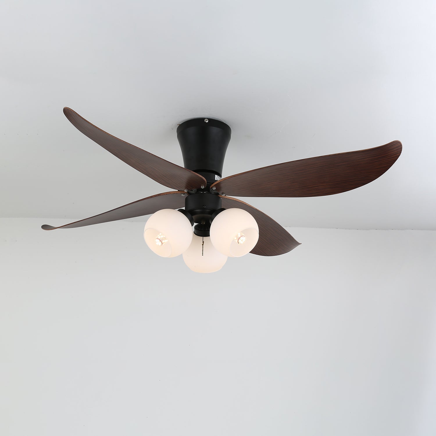 Arbora Bloom Petal Wood Ceiling Fan Light