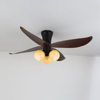 Arbora Bloom Petal Wood Ceiling Fan Light