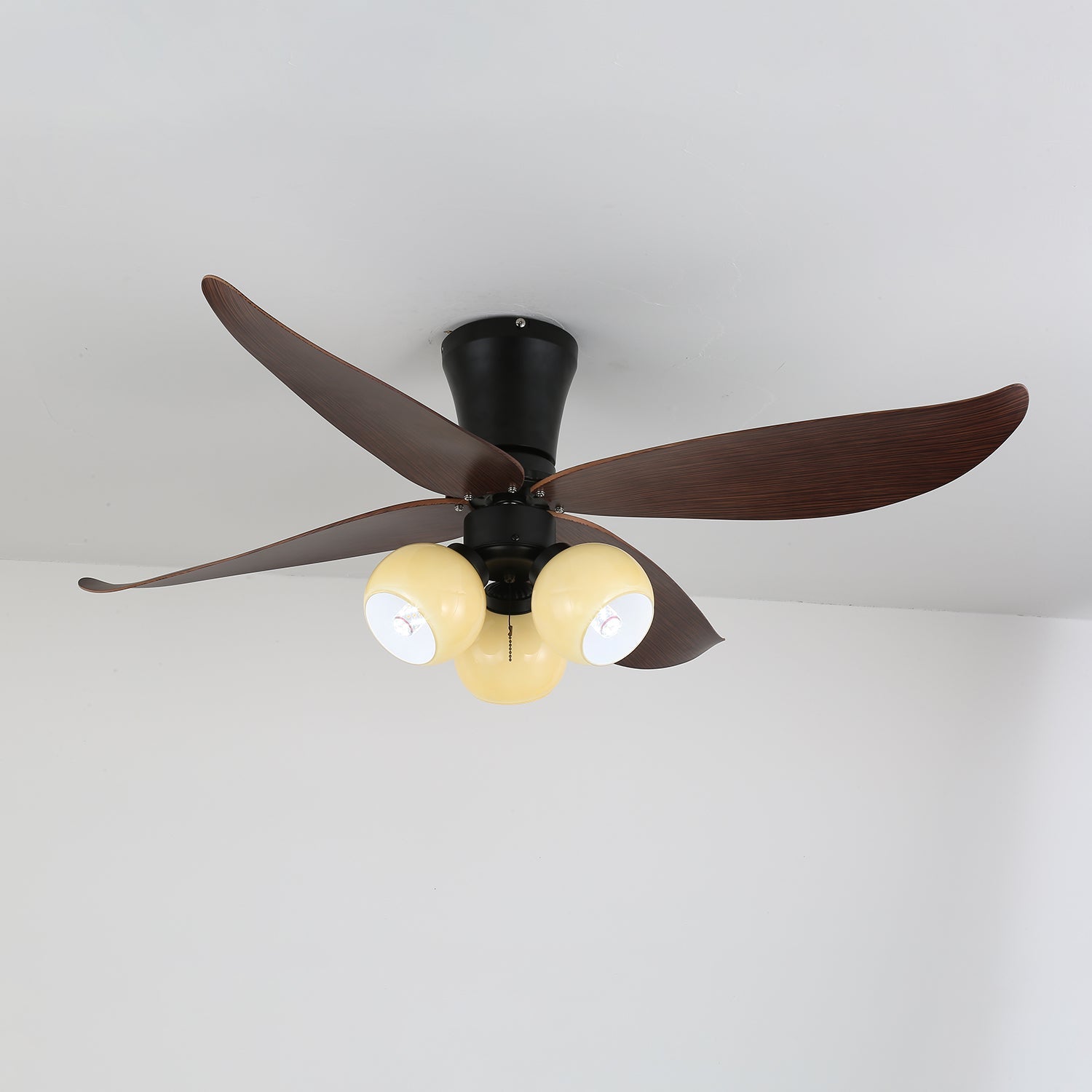 Arbora Bloom Petal Wood Ceiling Fan Light