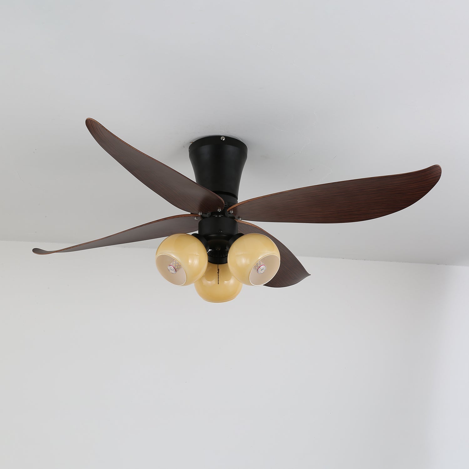 Arbora Bloom Petal Wood Ceiling Fan Light