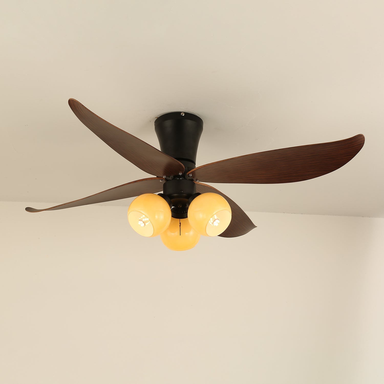 Arbora Bloom Petal Wood Ceiling Fan Light