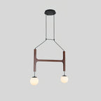 Astra Wood & Glass Globe Chandelier