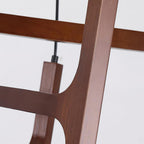 Astra Wood & Glass Globe Chandelier