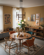 Astra Wood & Glass Globe Chandelier