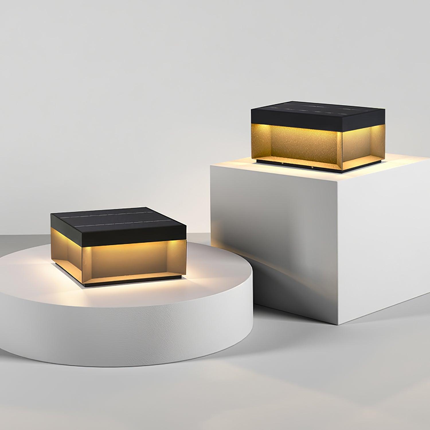 Obsidian Box Post Light