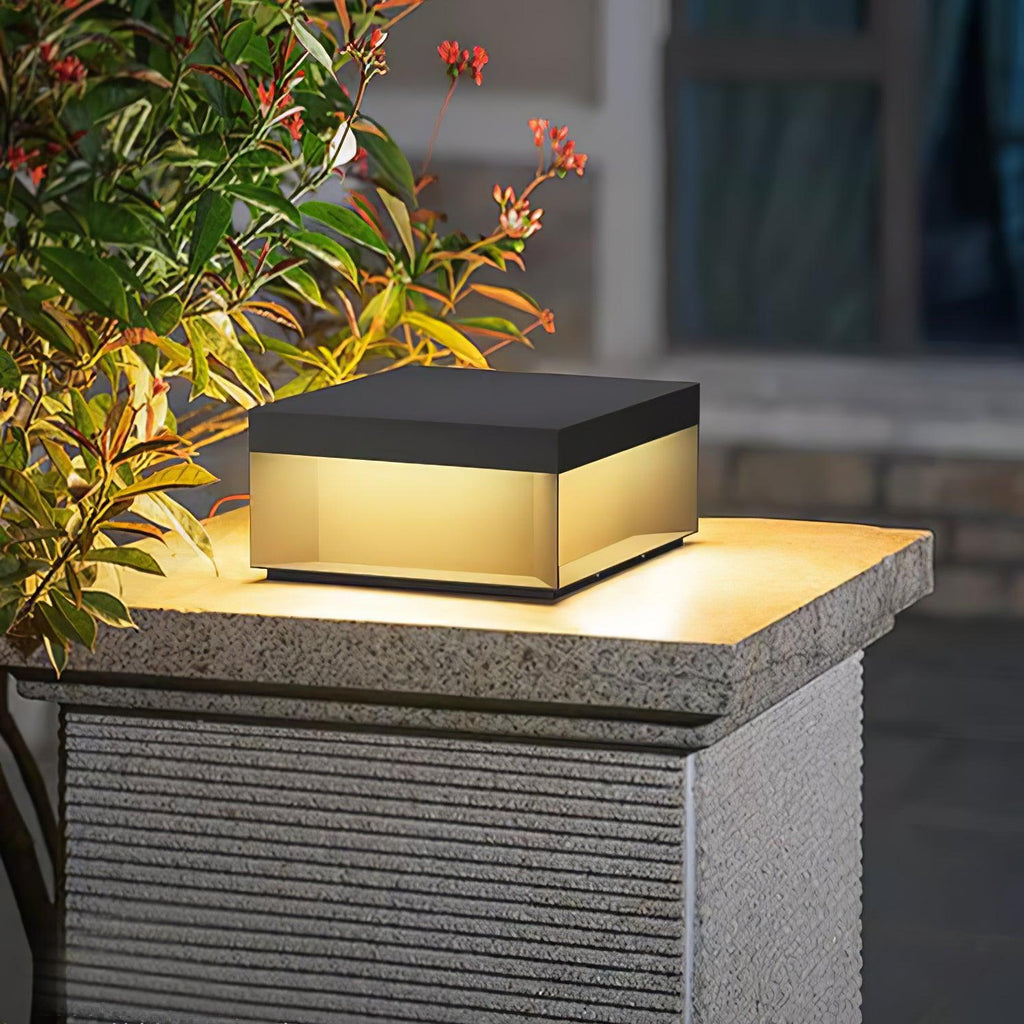Obsidian Box Post Light