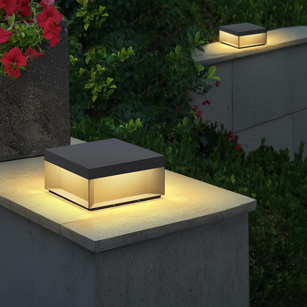 Obsidian Box Post Light