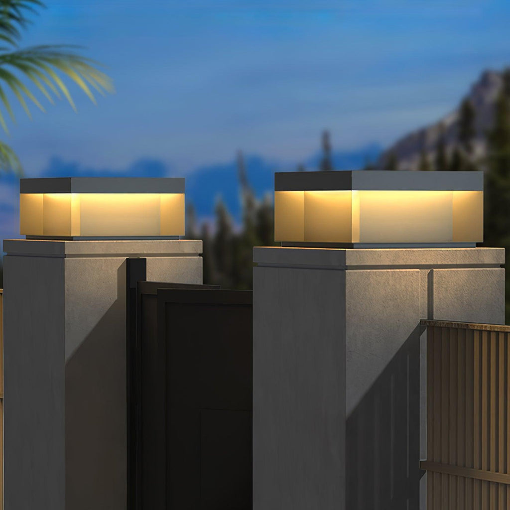 Obsidian Box Post Light