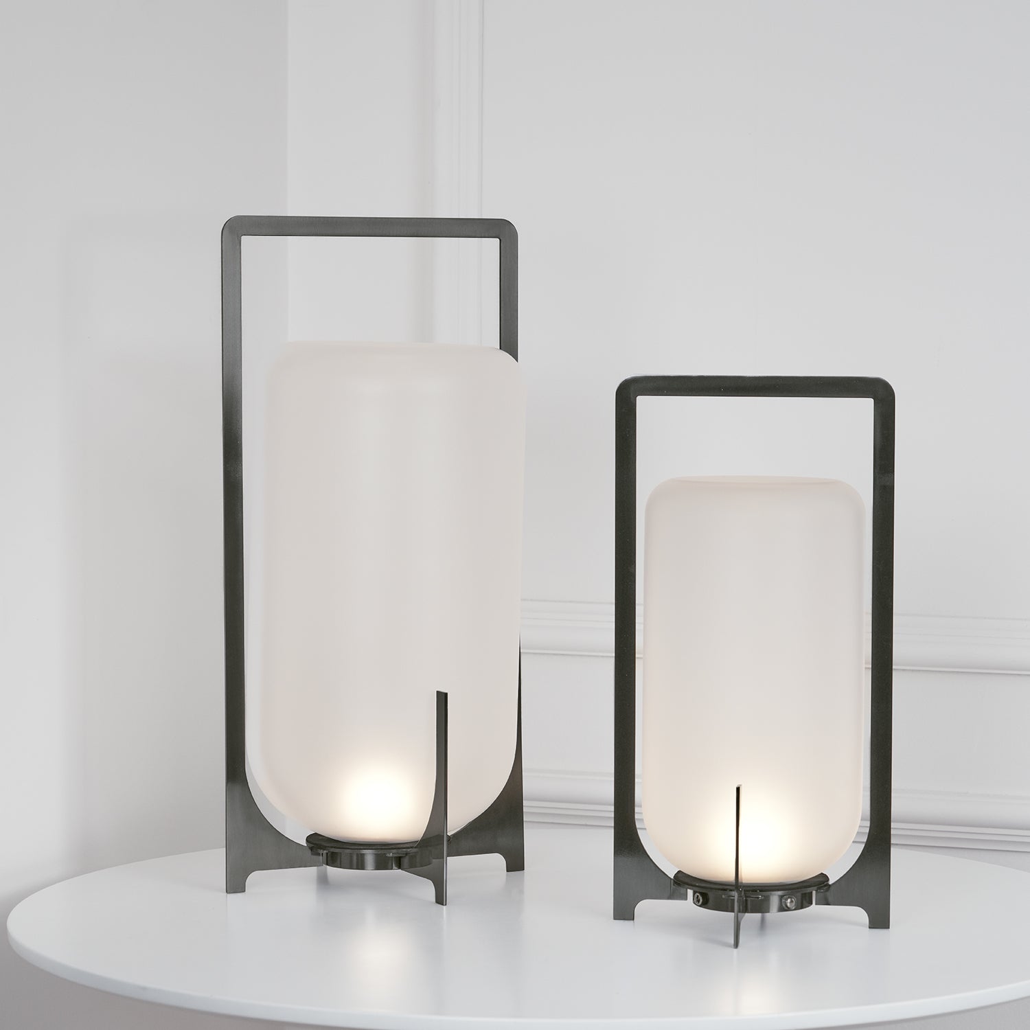 Twilight Sculpted Lantern Lamp