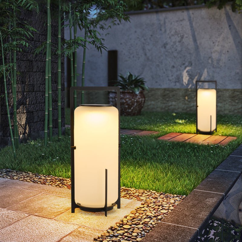 Twilight Sculpted Solar Lantern Lamp