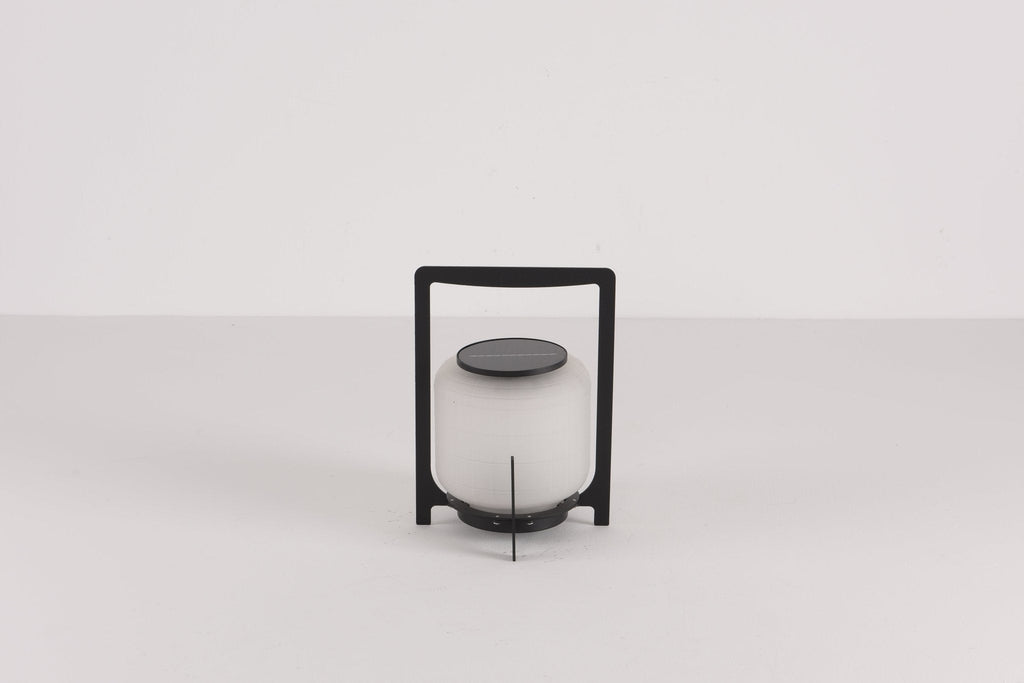 Twilight Sculpted Solar Lantern Lamp