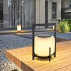 Twilight Sculpted Solar Lantern Lamp