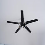 Vintage Black Industrial Ceiling Fan Light