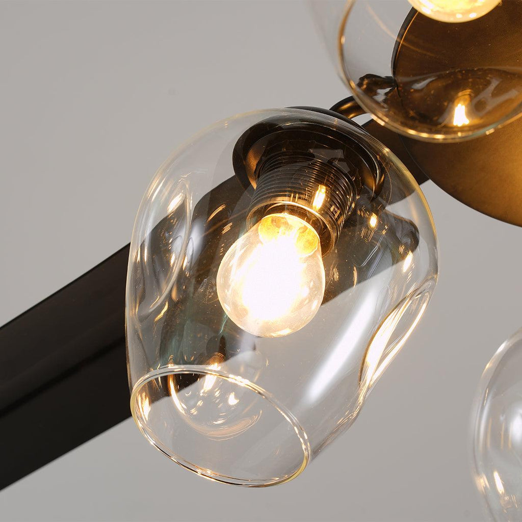 Vintage Black Industrial Ceiling Fan Light