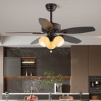 Blossom Breeze Vintage Floral Ceiling Fan Light