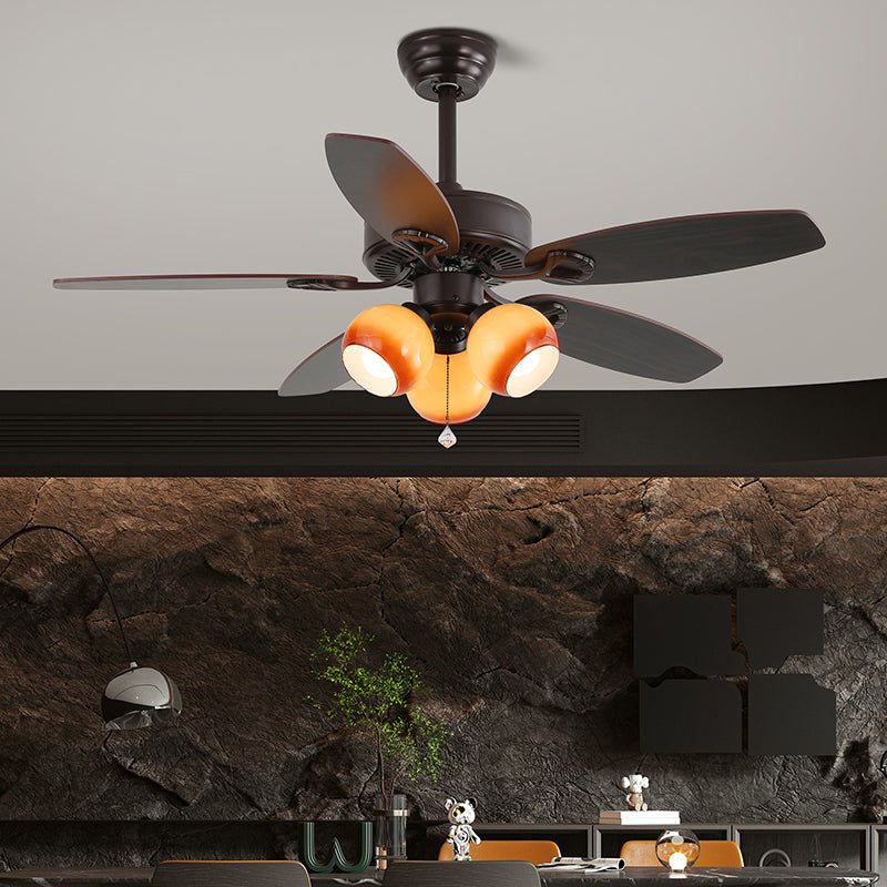Blossom Breeze Vintage Floral Ceiling Fan Light