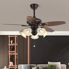 Blossom Breeze Vintage Floral Ceiling Fan Light