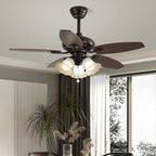 Blossom Breeze Vintage Floral Ceiling Fan Light