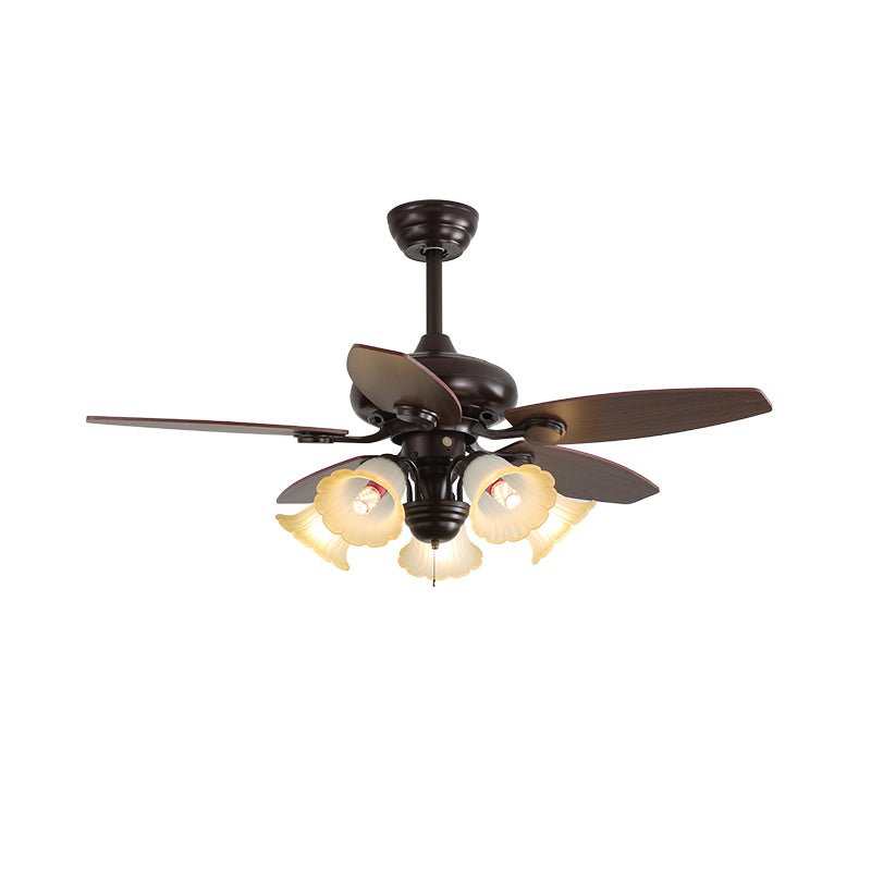 Blossom Breeze Vintage Floral Ceiling Fan Light
