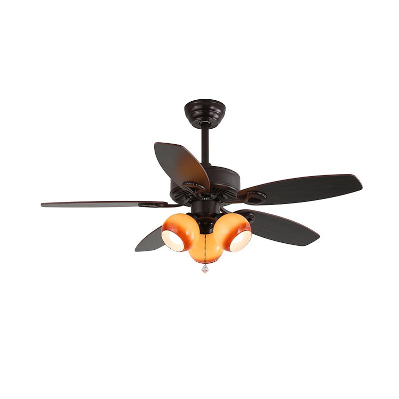Blossom Breeze Vintage Floral Ceiling Fan Light