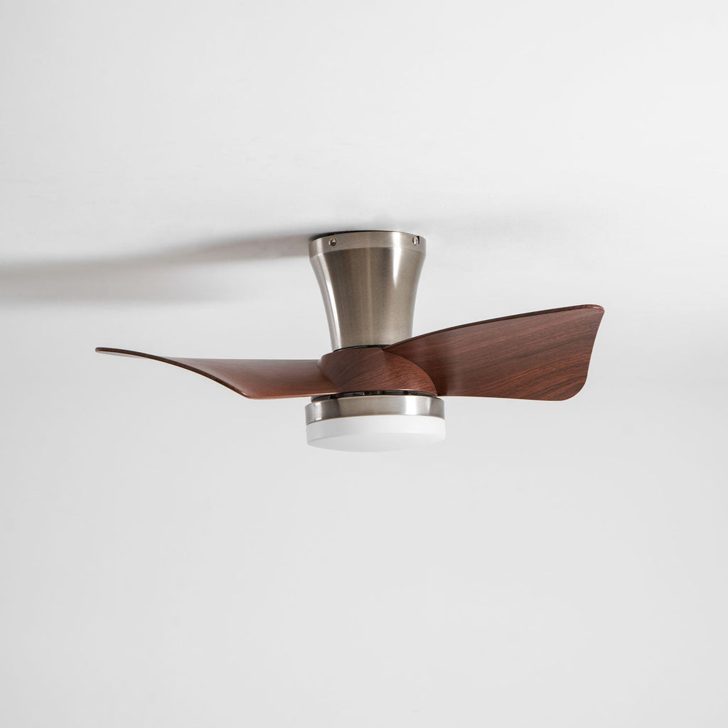 Designer Gold Frame Wood Ceiling Fan Light
