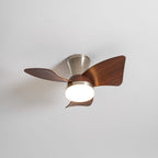 Designer Gold Frame Wood Ceiling Fan Light